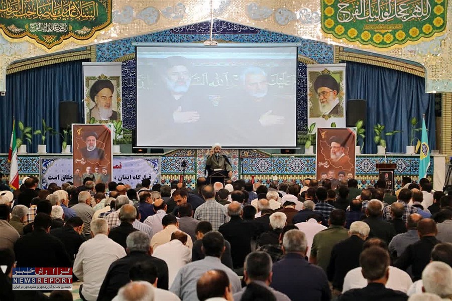 عزاداری مردم لامرد در نکوداشت یاد آیت‌الله رییسی