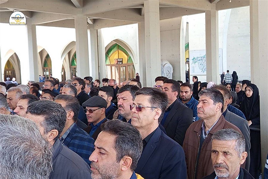 آیین تشییع پیکر شهدای والا‌مقام شرکت توزیع نیروی برق استان تهران